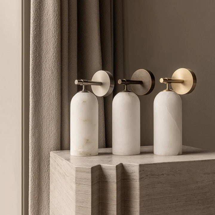 Alabaster Pillar Wall Sconce - Vakkerlight