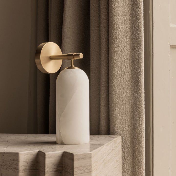 Alabaster Pillar Wall Sconce - Vakkerlight