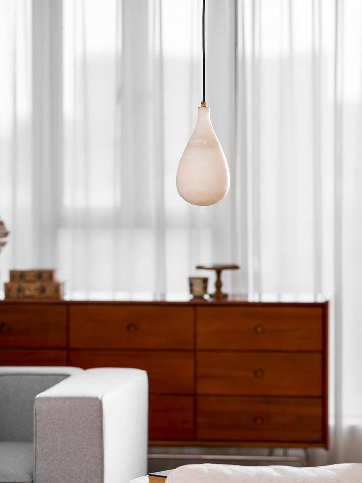 Alabaster Raindrop Pendant Light - Vakkerlight