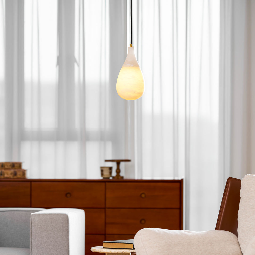 Alabaster Raindrop Pendant Light - Vakkerlight