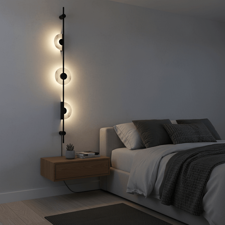Alabaster Vertical Plug - in Wall Sconce - Vakkerlight