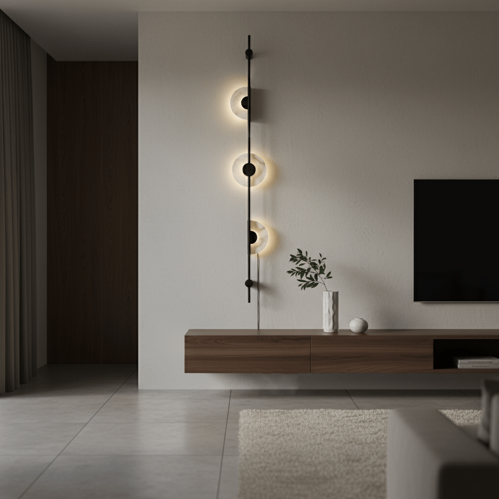 Alabaster Vertical Plug - in Wall Sconce - Vakkerlight