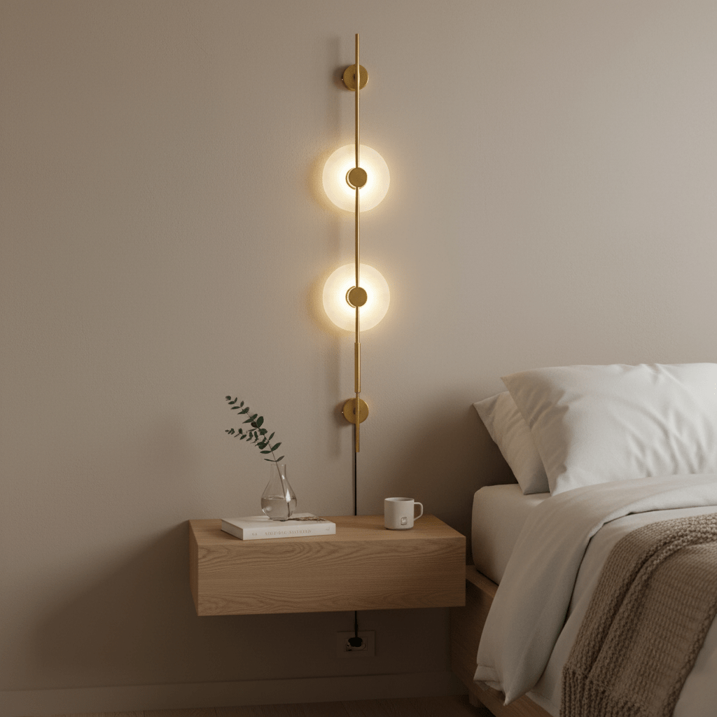 Alabaster Vertical Plug - in Wall Sconce - Vakkerlight