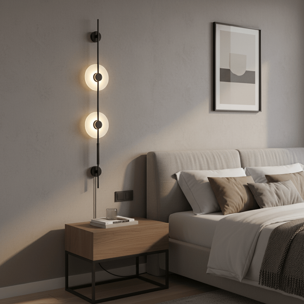 Alabaster Vertical Plug - in Wall Sconce - Vakkerlight