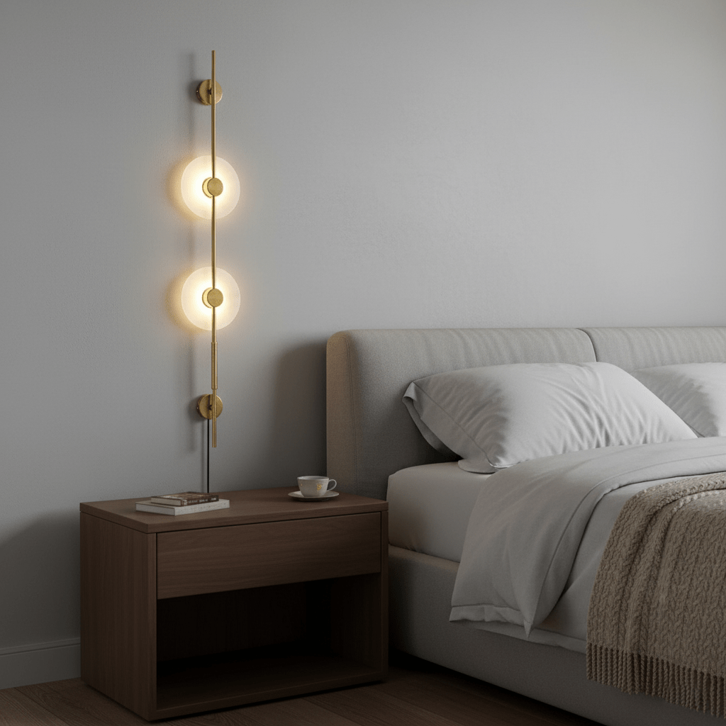 Alabaster Vertical Plug - in Wall Sconce - Vakkerlight