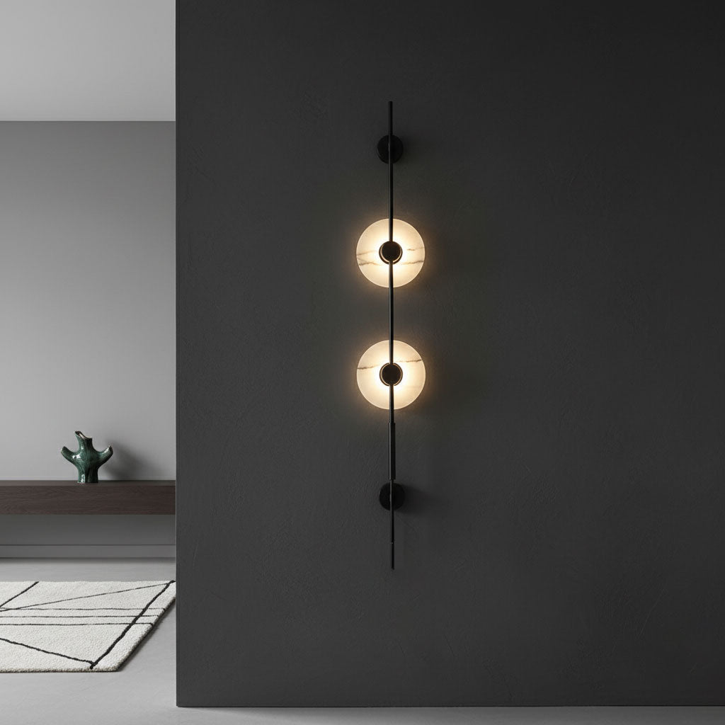 Alabaster Vertical Wall Sconce - Vakkerlight