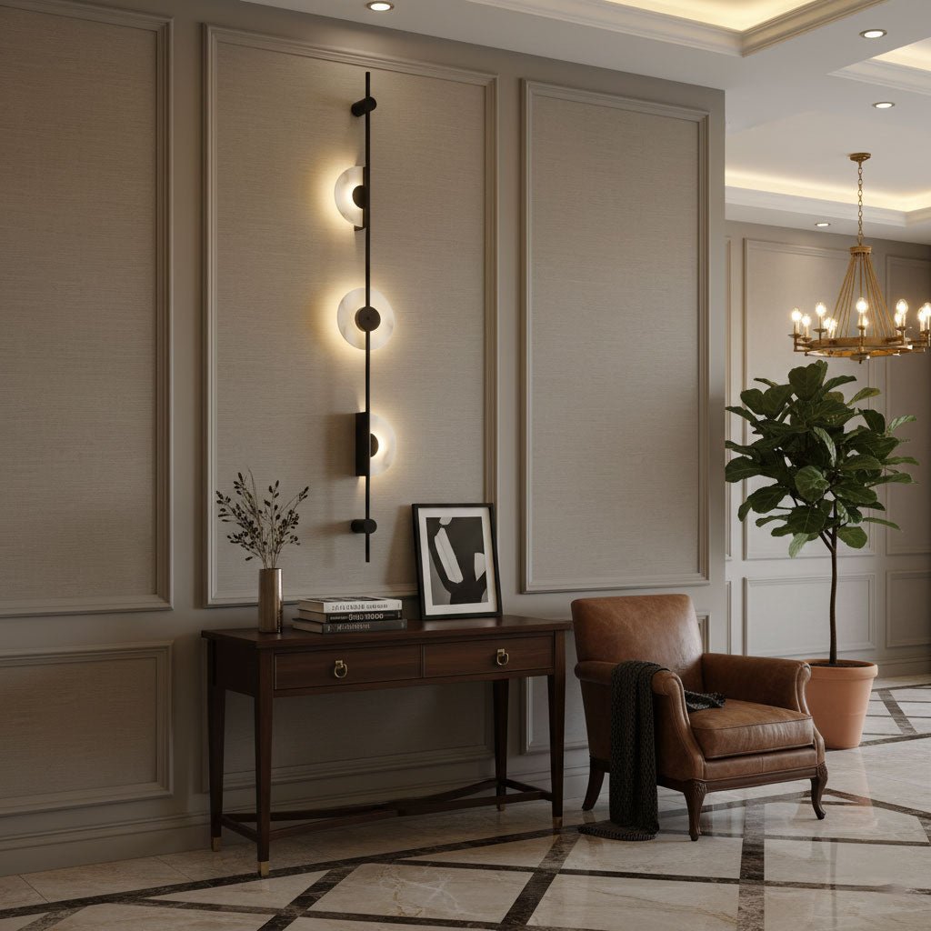 Alabaster Vertical Wall Sconce - Vakkerlight