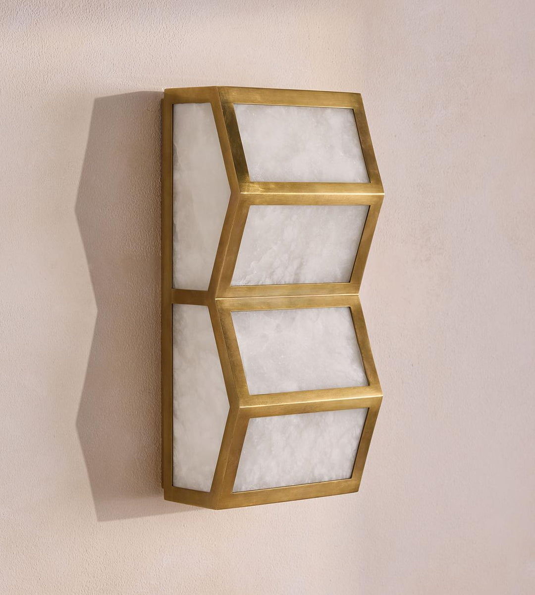 Alabaster Cascade Wall Light