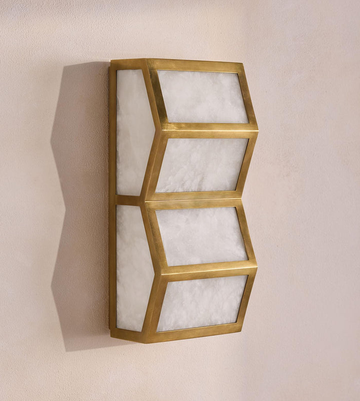 Alabaster Cascade Wall Light
