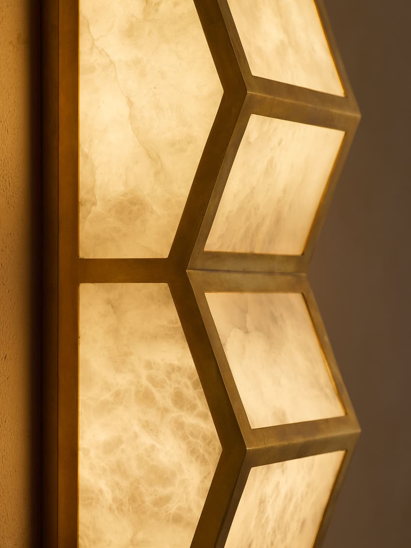 Alabaster Cascade Wall Light