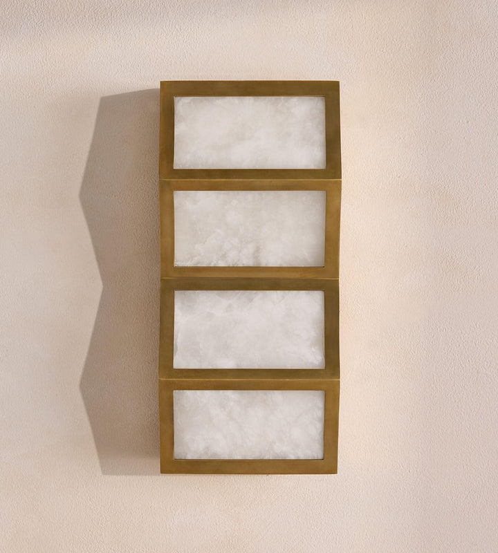 Alabaster Cascade Wall Light