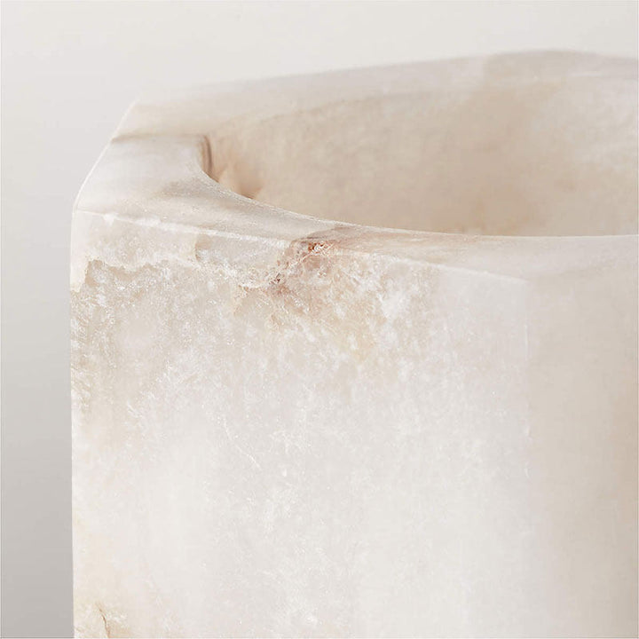 Alabaster Cube Candle Holder - Vakkerlight