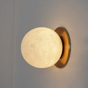 Alabaster Mini Orb Wandlampe