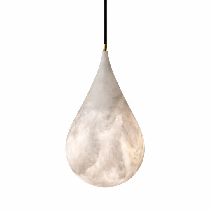 Alabaster Raindrop Pendant Light