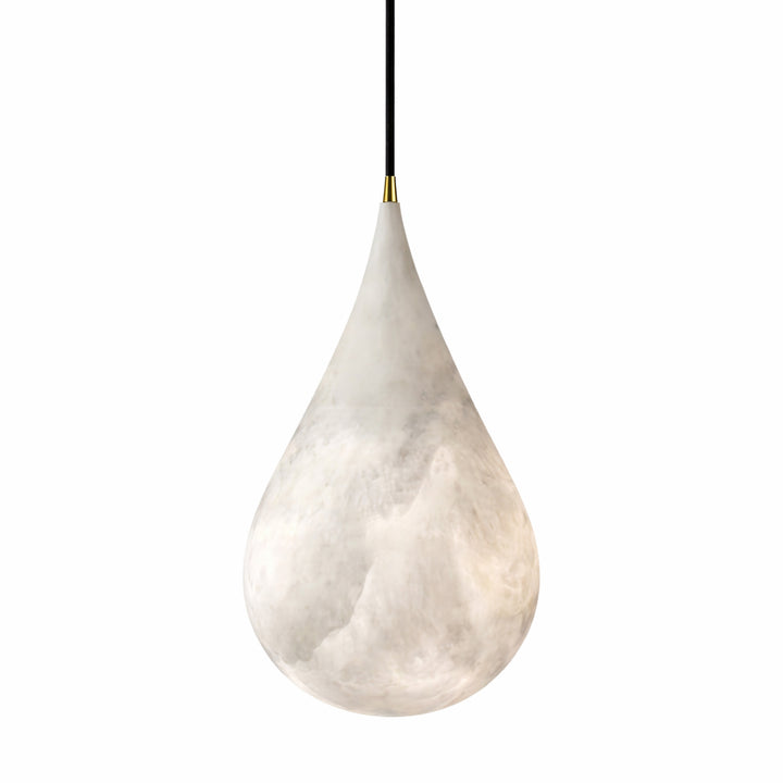 Alabaster Raindrop Pendant Light