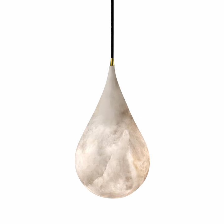Alabaster Raindrop Pendant Light