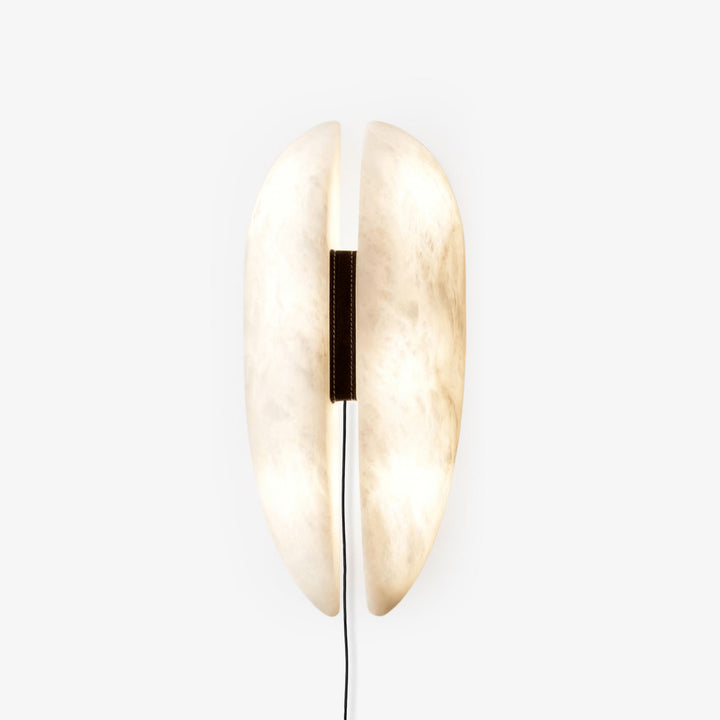 Alabaster Veil Plug-in Wall Sconce