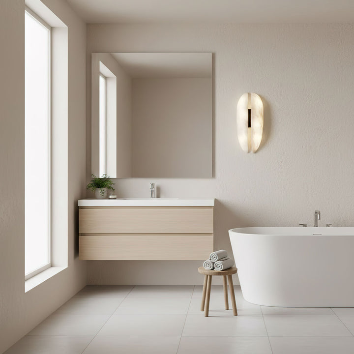 Alabaster Veil Wall Sconce - Vakkerlight