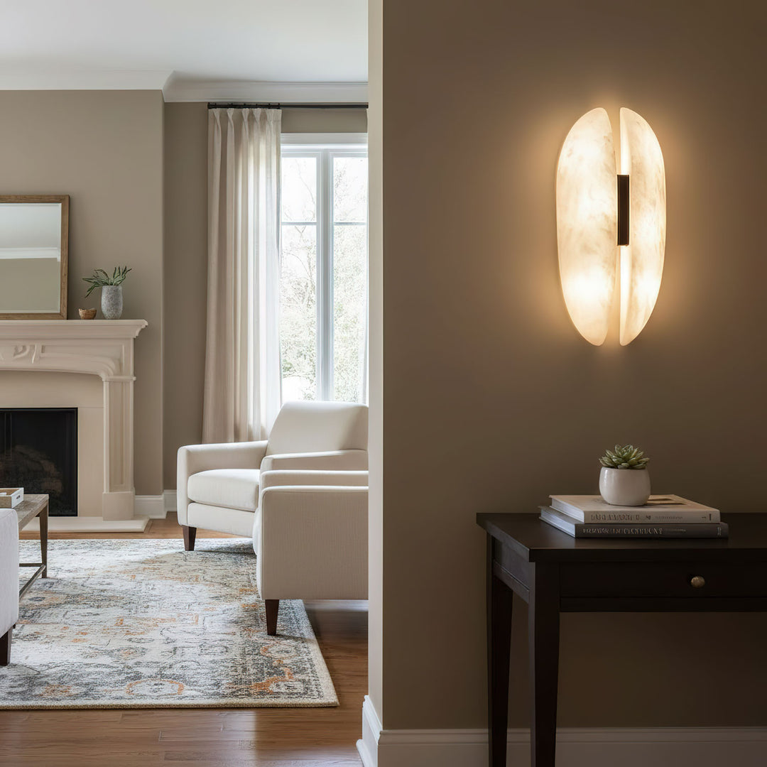Alabaster Veil Wall Sconce - Vakkerlight