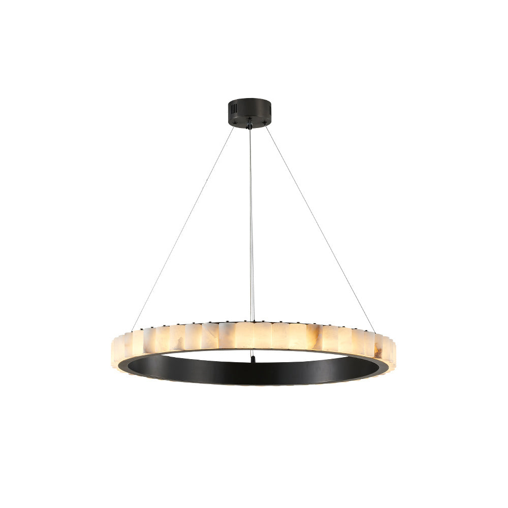 Alabaster Avalon Halo Chandelier - Vakkerlight