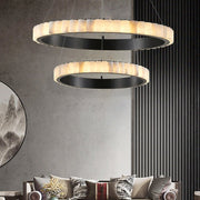 Alabaster Avalon Halo Chandelier - Vakkerlight