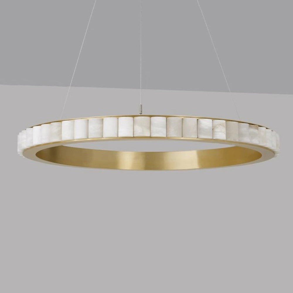 Alabaster Avalon Halo Chandelier - Vakkerlight