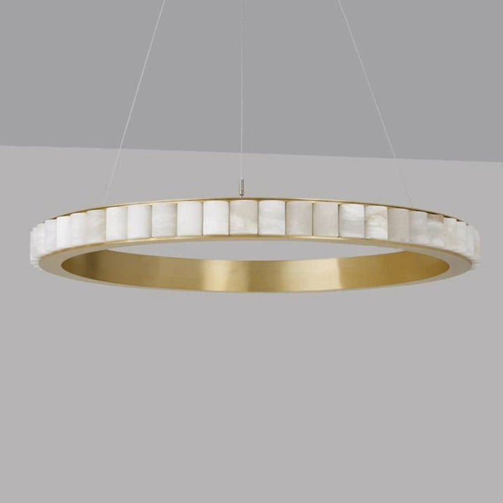 Alabaster Avalon Halo Chandelier - Vakkerlight