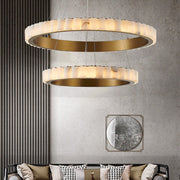 Alabaster Avalon Halo Chandelier - Vakkerlight