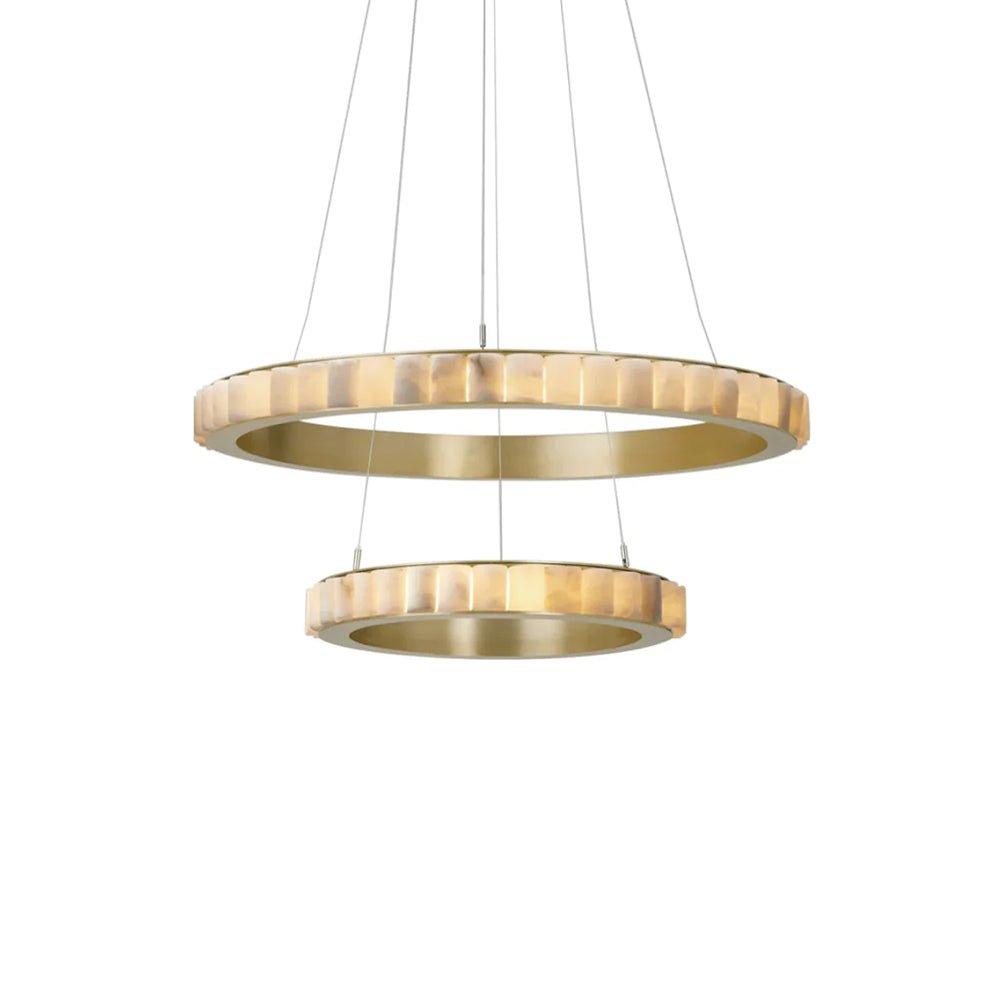 Alabaster Avalon Halo Chandelier - Vakkerlight