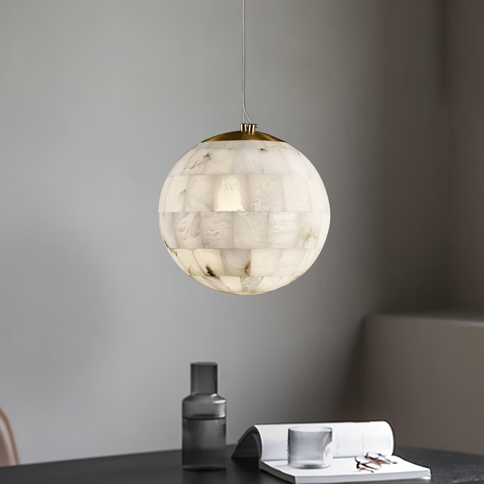 Alabaster Ball Pendant Light – Vakkerlight