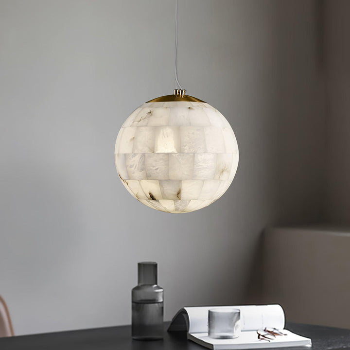 Alabaster Ball Pendant Light - Vakkerlight