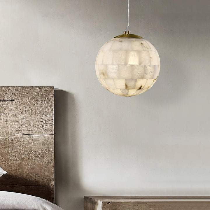 Alabaster Ball Pendant Light - Vakkerlight