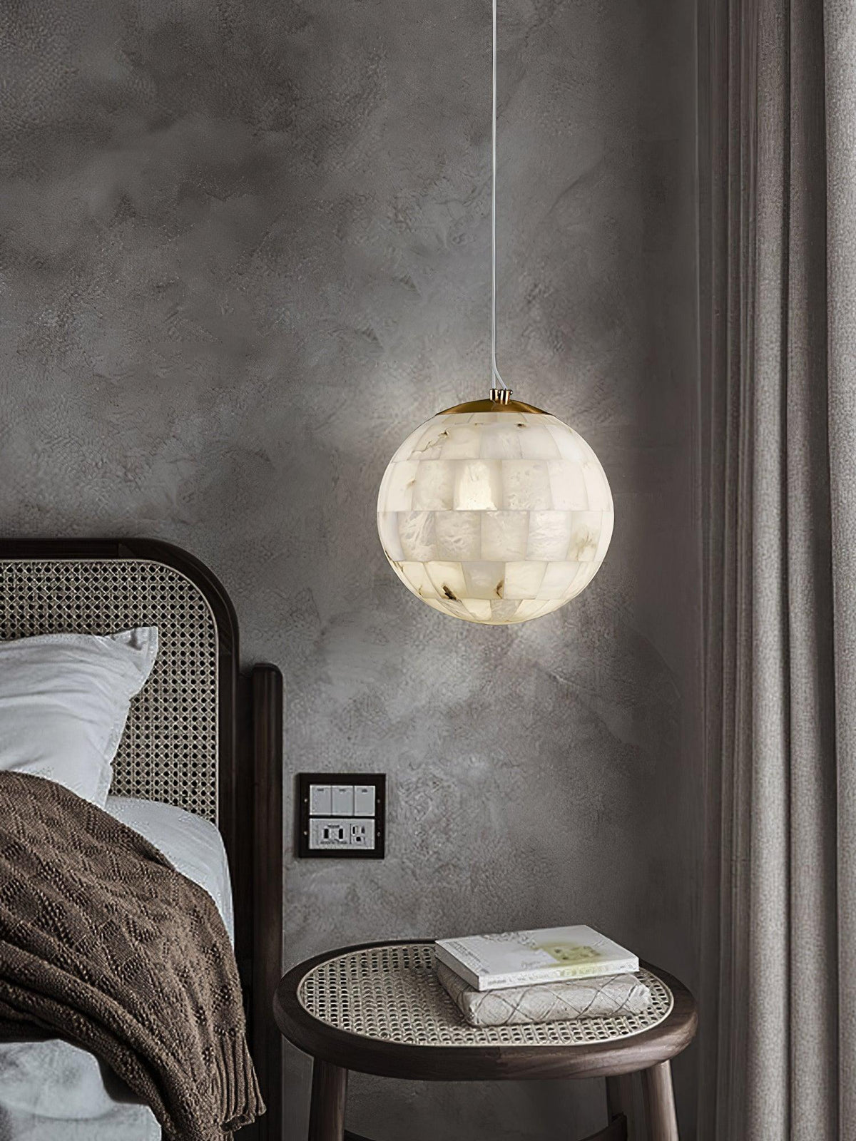 Alabaster Ball Pendant Light – Vakkerlight