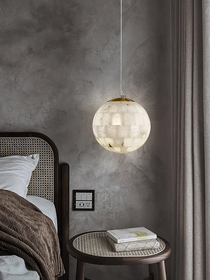 Alabaster Ball Pendant Light - Vakkerlight