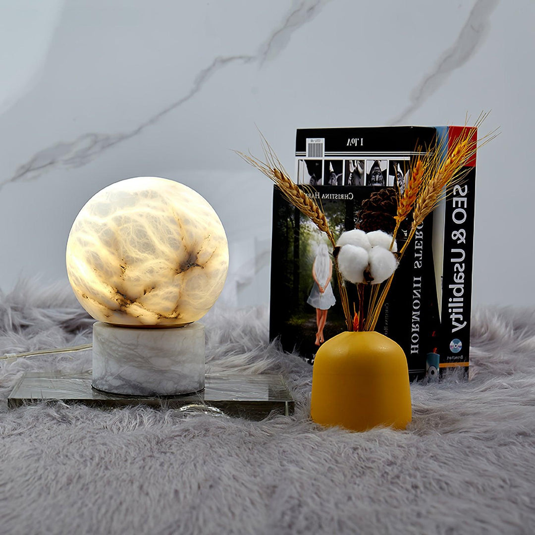 Marble Ball Table Lamp - Vakkerlight