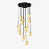Lampadario Cluster Alabastro Balls