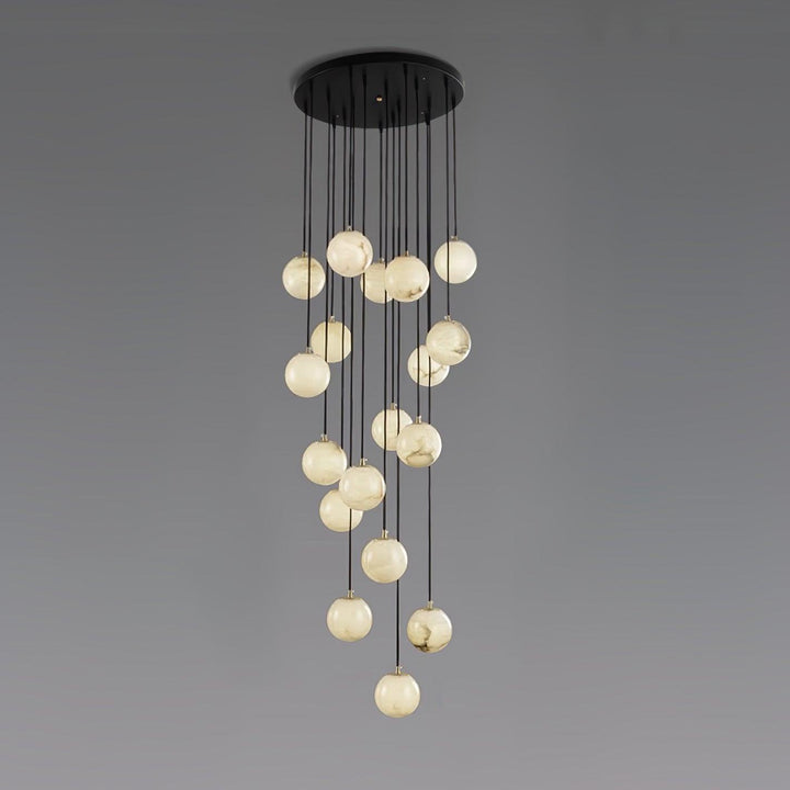 Alabaster Balls Cluster Chandelier - Vakkerlight