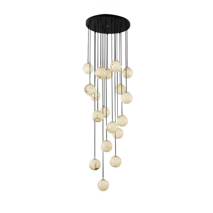 Alabaster Balls Cluster Chandelier - Vakkerlight