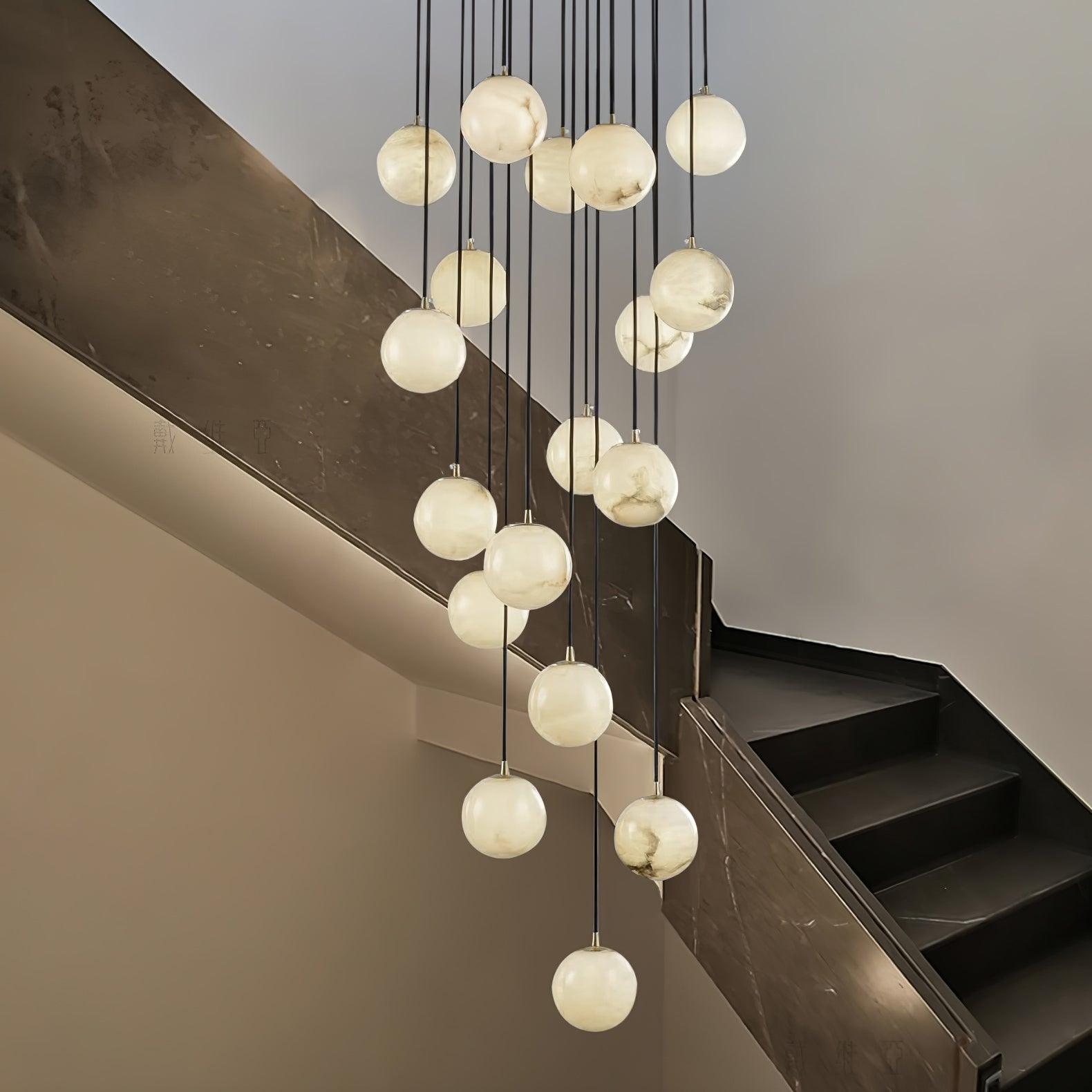 Alabaster Balls Cluster Chandelier – Vakkerlight
