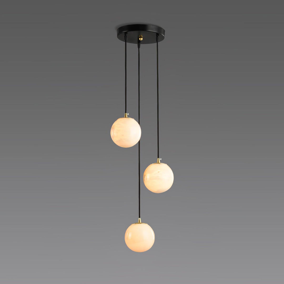 Alabaster Balls Cluster Chandelier - Vakkerlight