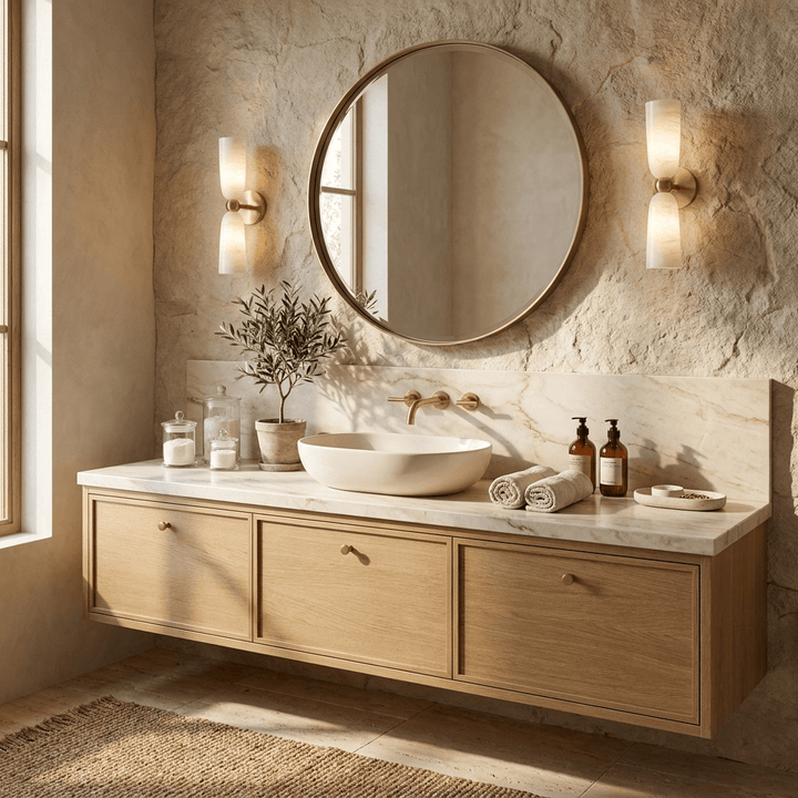 Alabaster Bell Wall Sconce - Vakkerlight