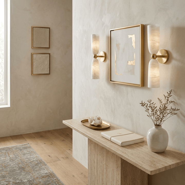 Alabaster Bell Wall Sconce - Vakkerlight