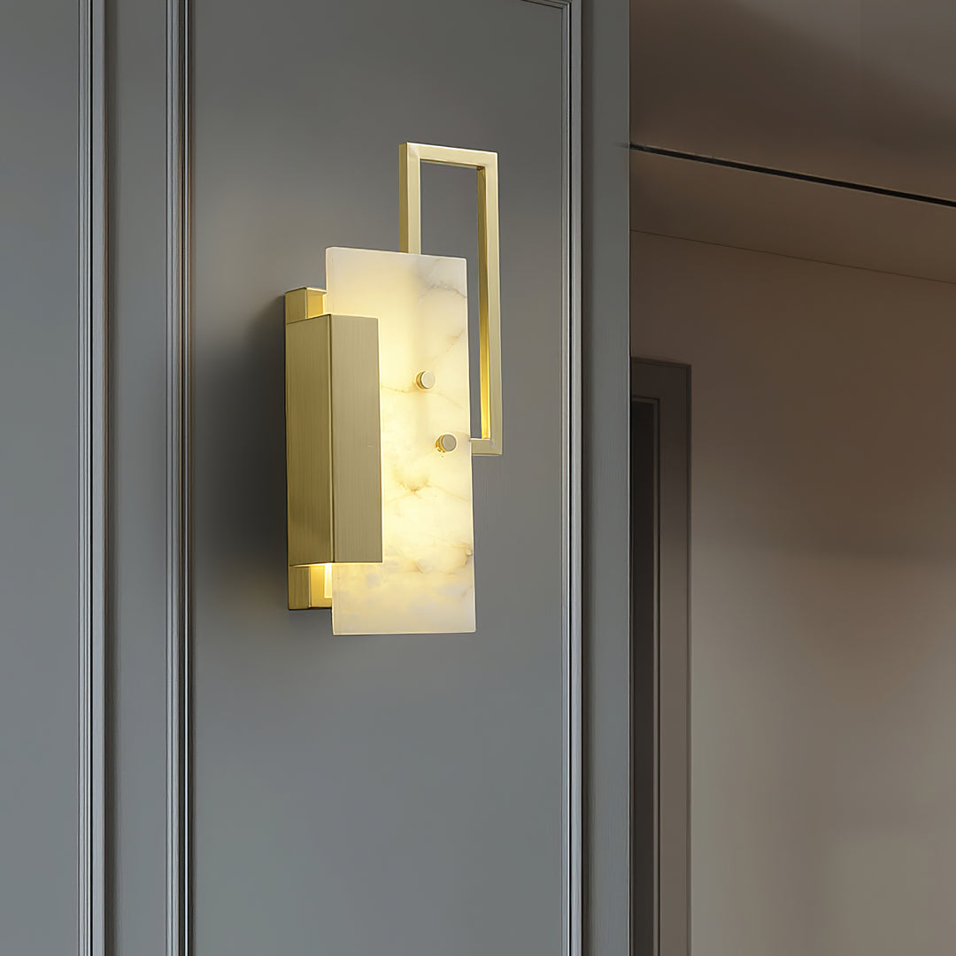 Althea Alabaster Wall Sconce