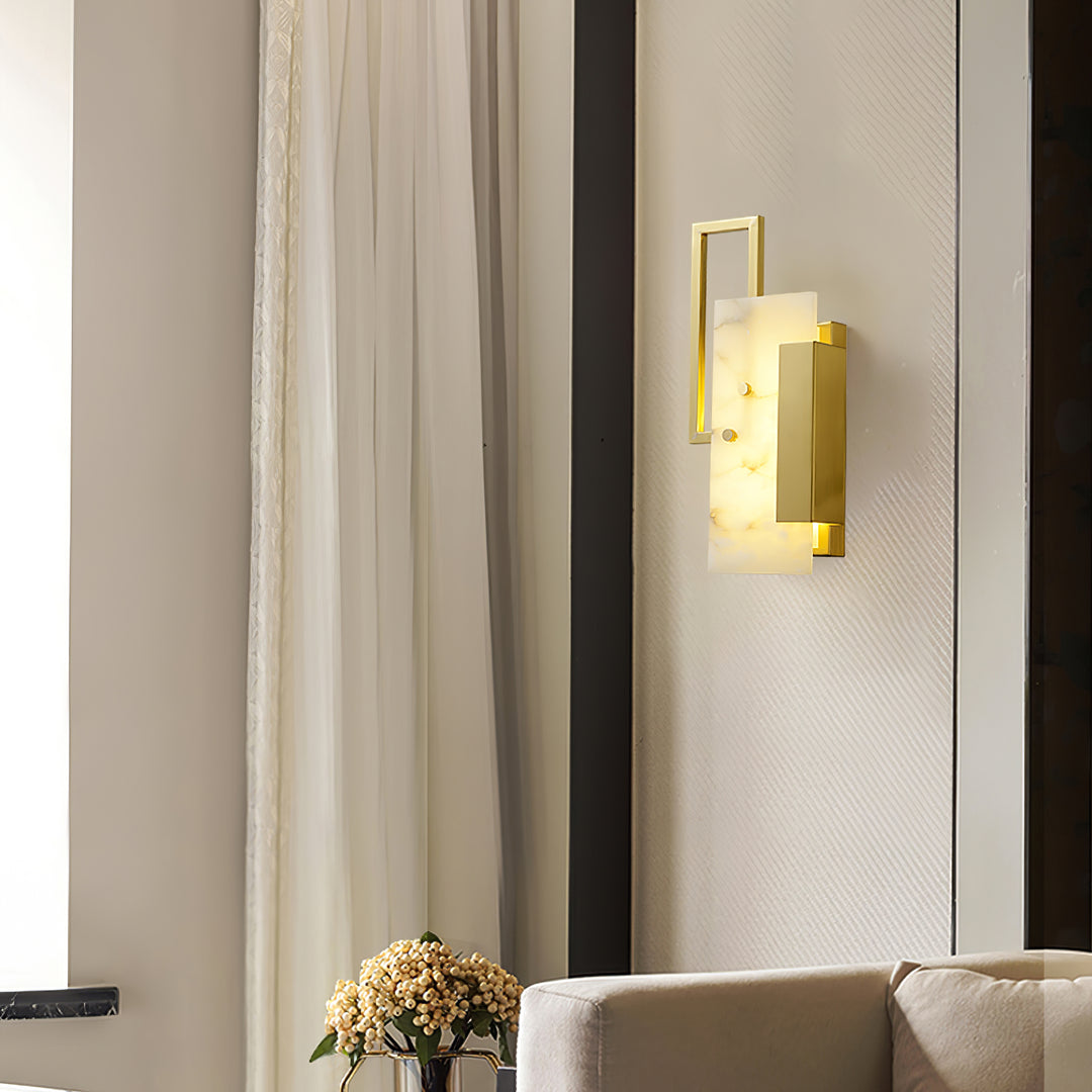 Althea Alabaster Wall Sconce