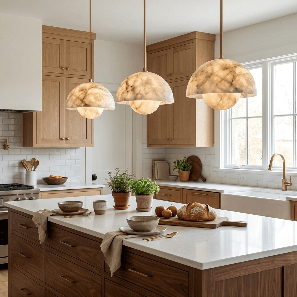 Alabaster Bud Pendant Lamp - Vakkerlight