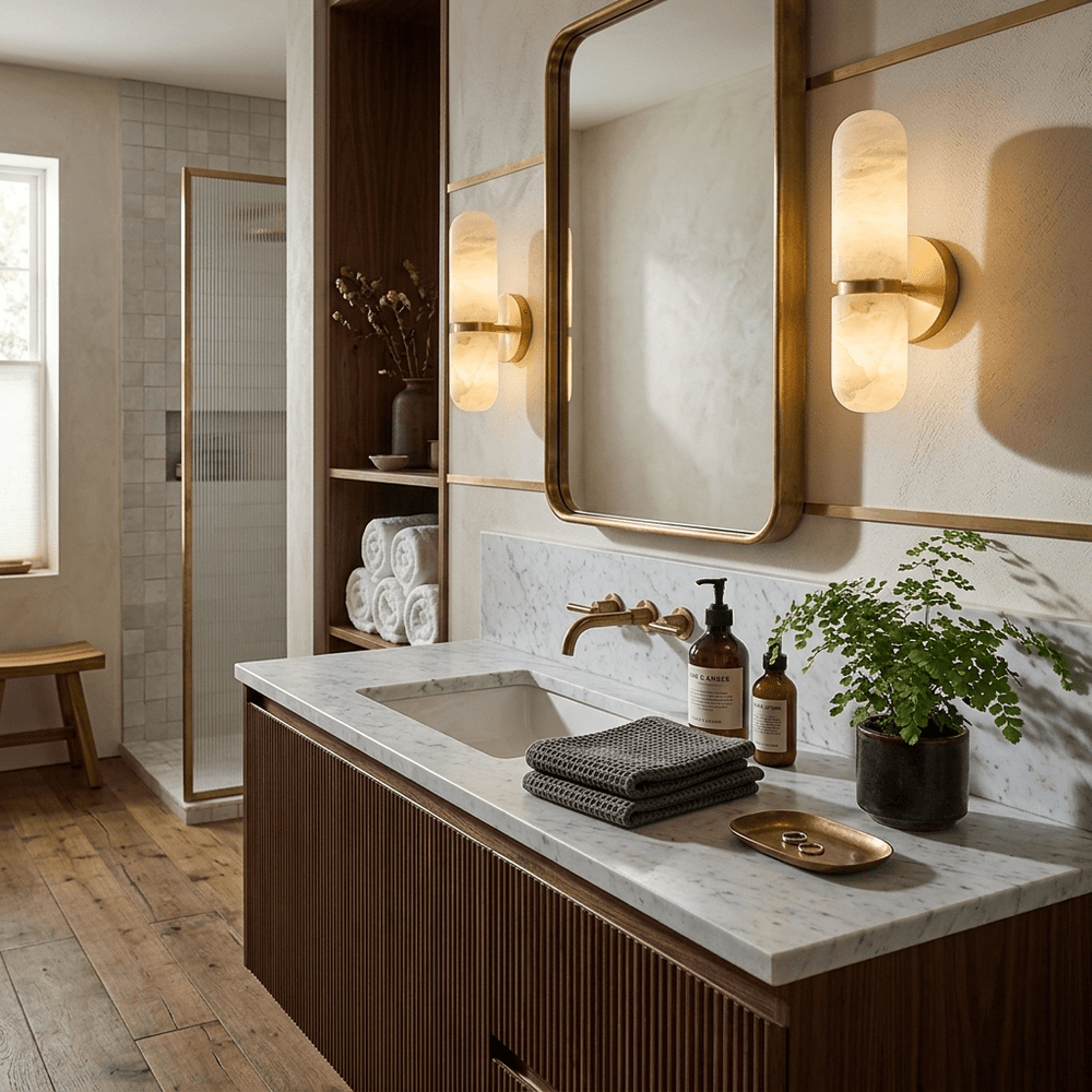 Alabaster Capsule Wall Sconce - Vakkerlight
