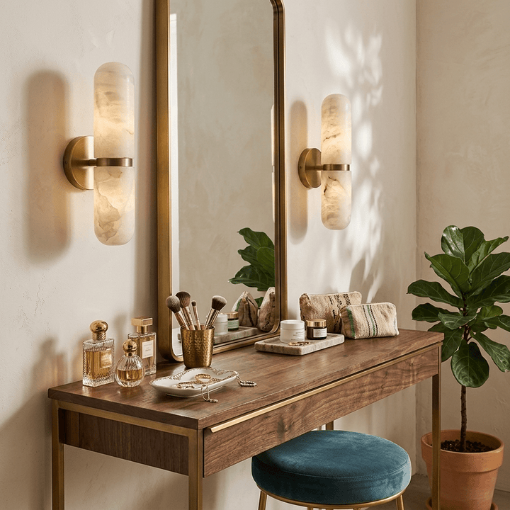 Alabaster Capsule Wall Sconce - Vakkerlight