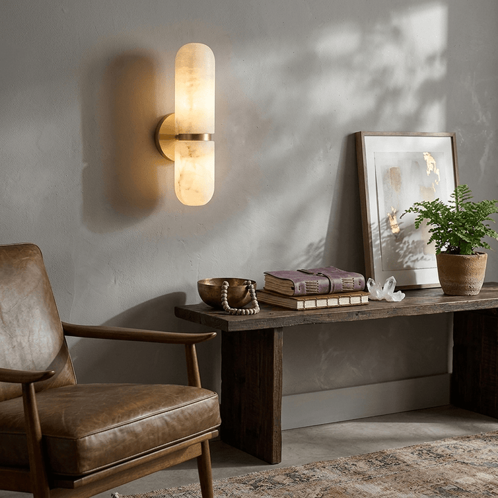Alabaster Capsule Wall Sconce - Vakkerlight