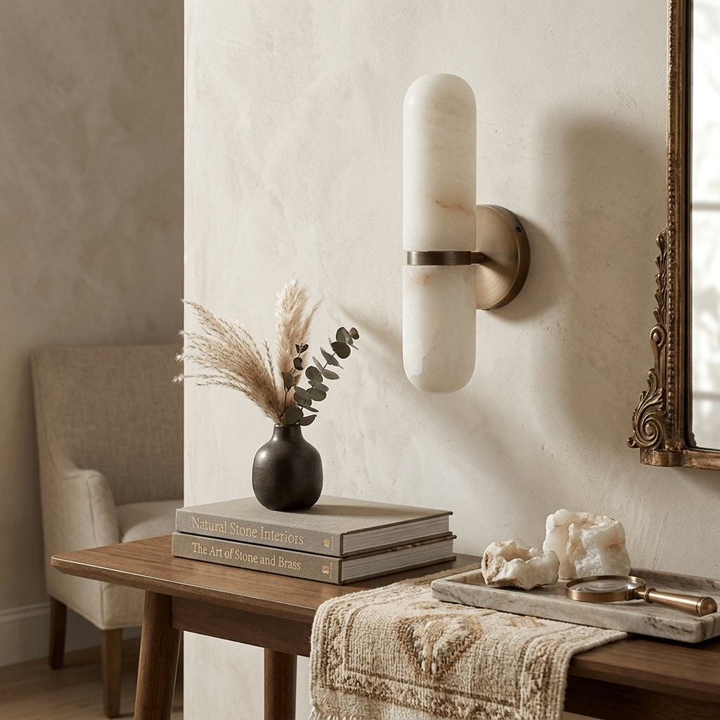 Alabaster Capsule Wall Sconce - Vakkerlight