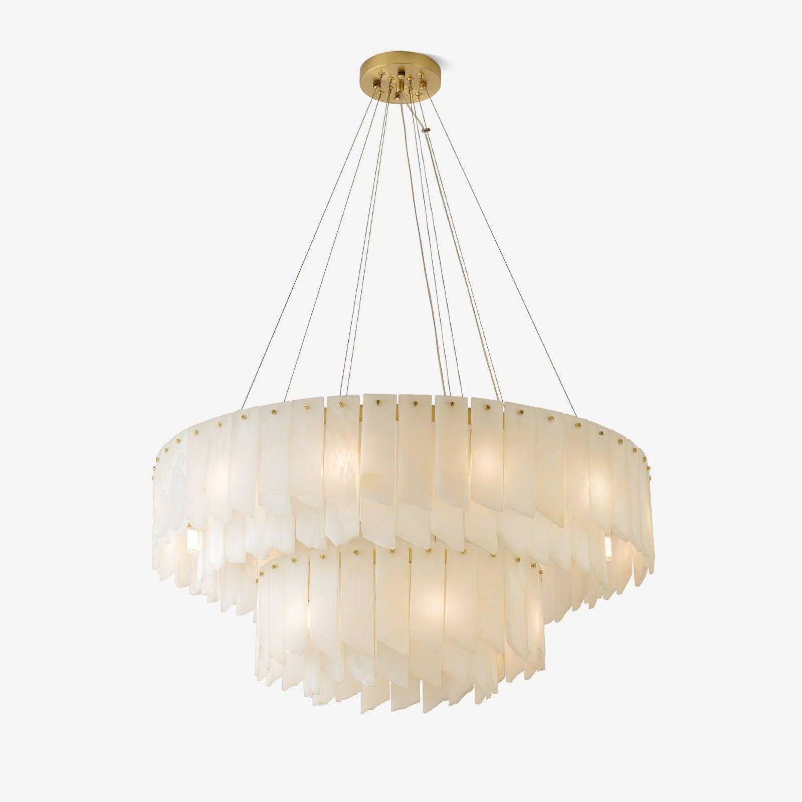 Alabaster Cascade Tiered Chandelier – Vakkerlight